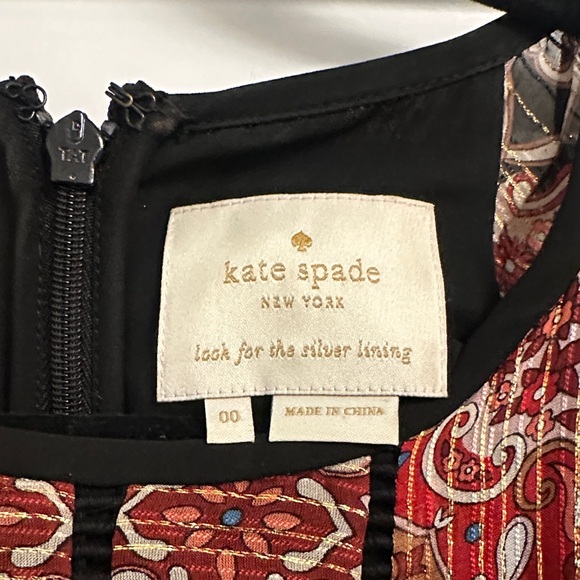 Kate Spade Red and Black Formal Dress - Picture 2 of 9